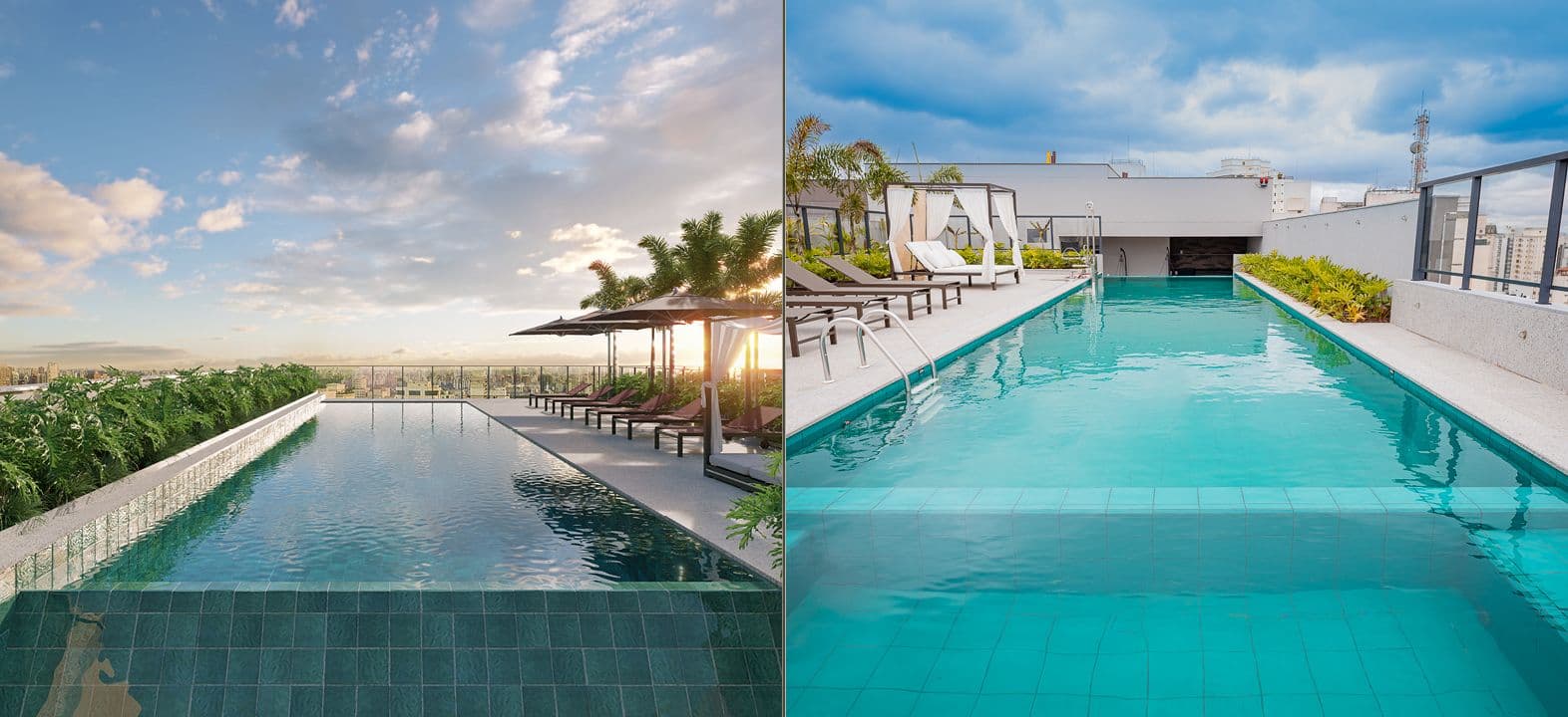 Piscina do Today Vila Mariana Canopus Realidade e Perspectiva