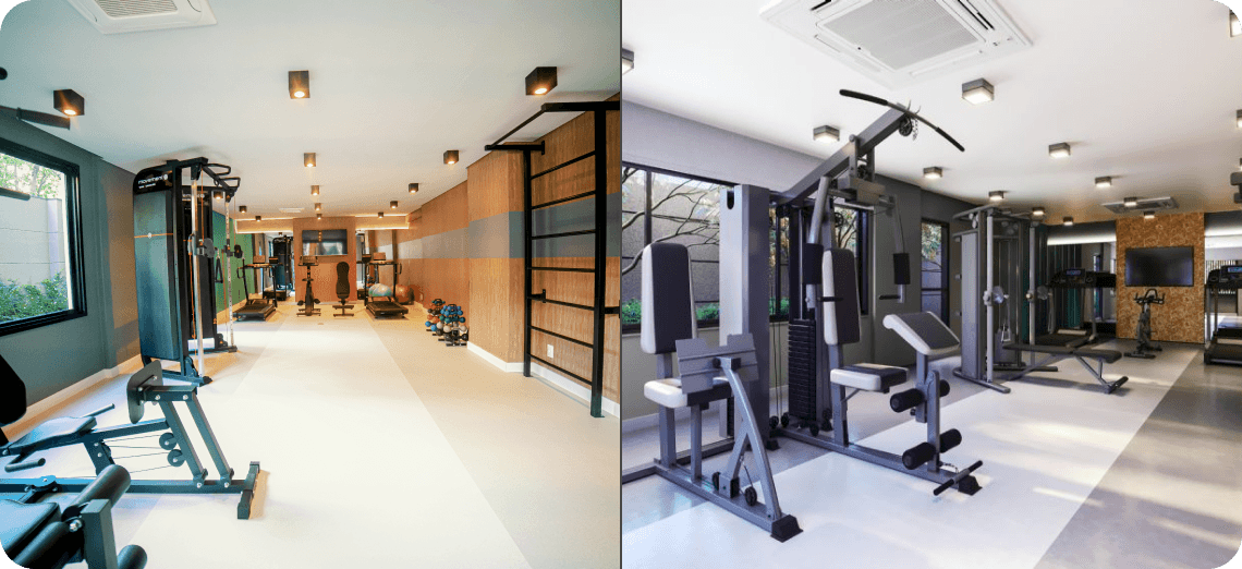 Perspectiva X Realidade da academia do Today Augusta